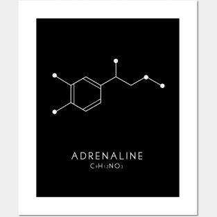 Adrenaline Molecular Structure Posters and Art